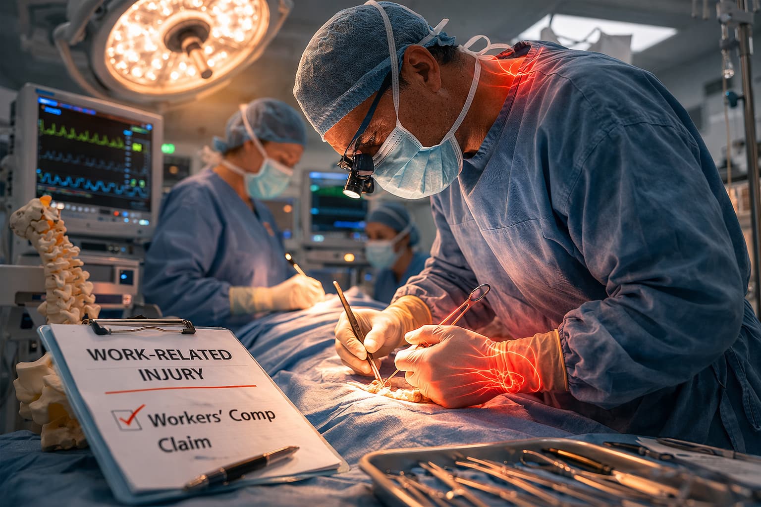 Insufficient Ergonomics in the OR: Can Surgeons File Workers’ Comp? 