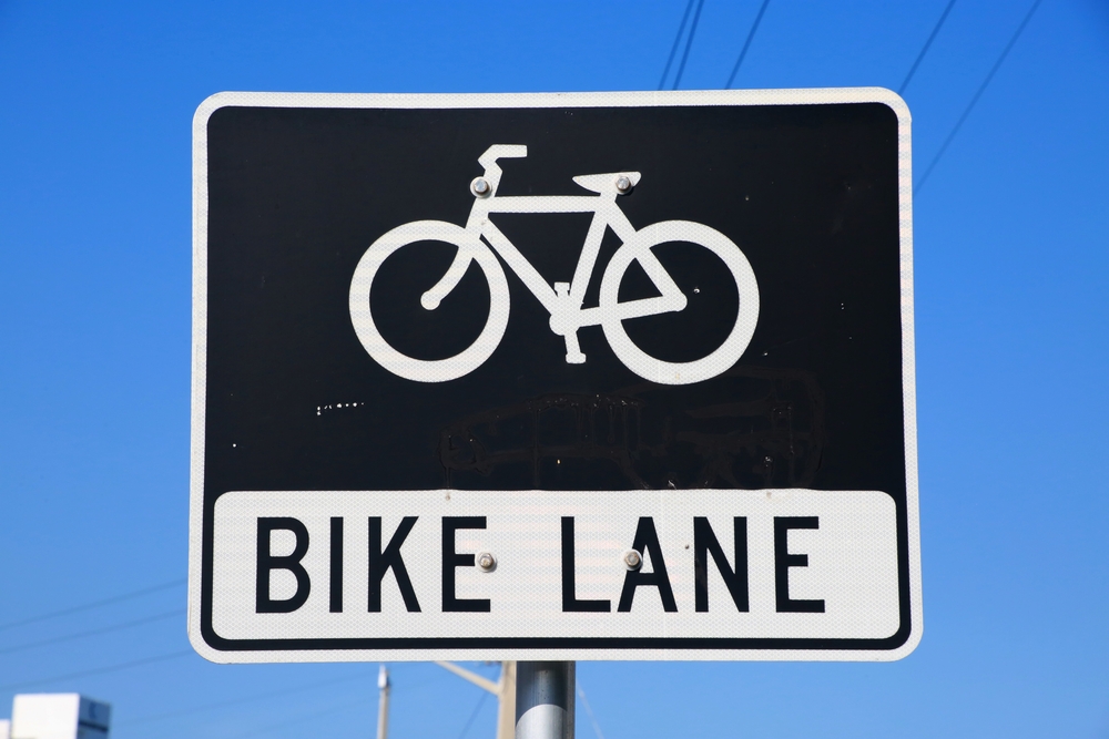 Biken Lane signage